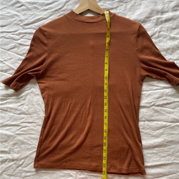 Target A New Day Rust Mock-neck Rib-knit - Picture 3 of 6